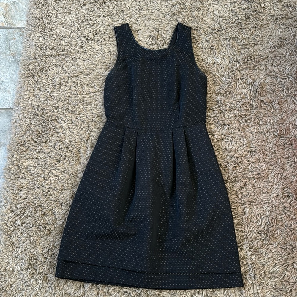 Women’s Madewell 0 Elegant Black/Gold Sleeveless Back Zip Jacquard Sheat… - Picture 1 of 5